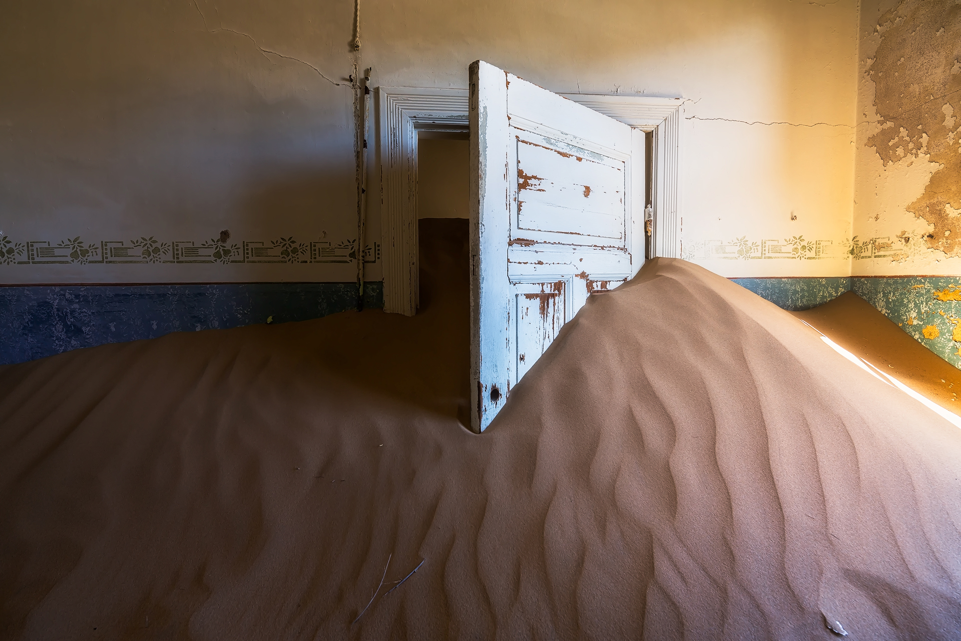 Andrei Duman Kolmanskop, Namibia Interior  White Door  02