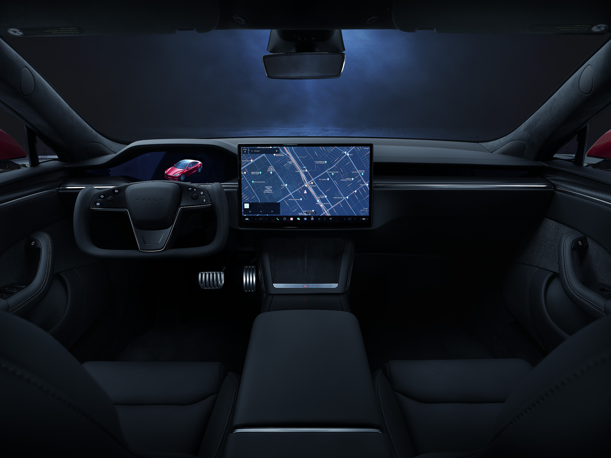 Tesla Plaid Interior